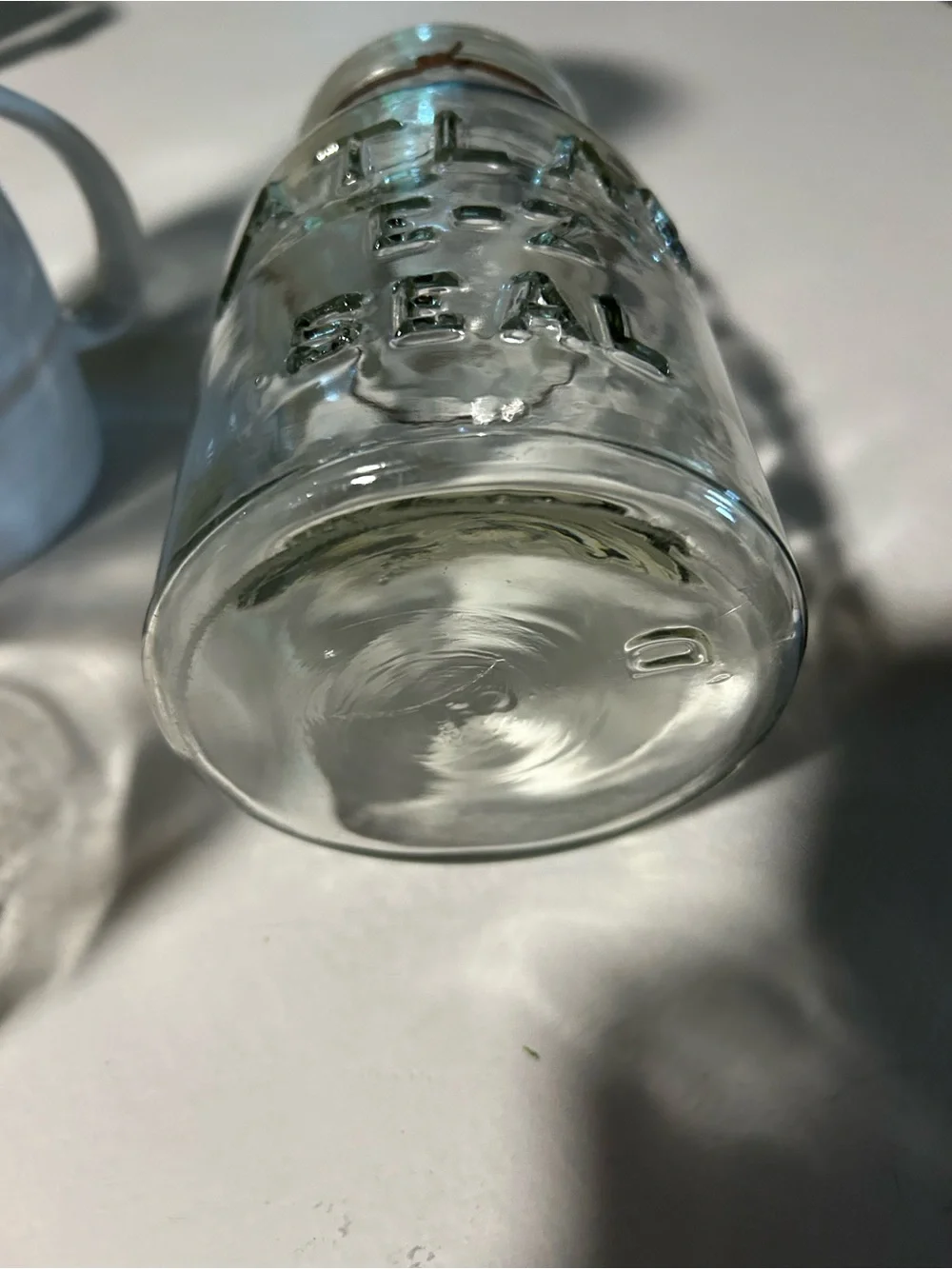 Pristine Condition Set of 4 Vintage Clear Glass ATLAS Mason Jars, Wire Bail Lid